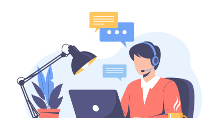 Contact support illustration