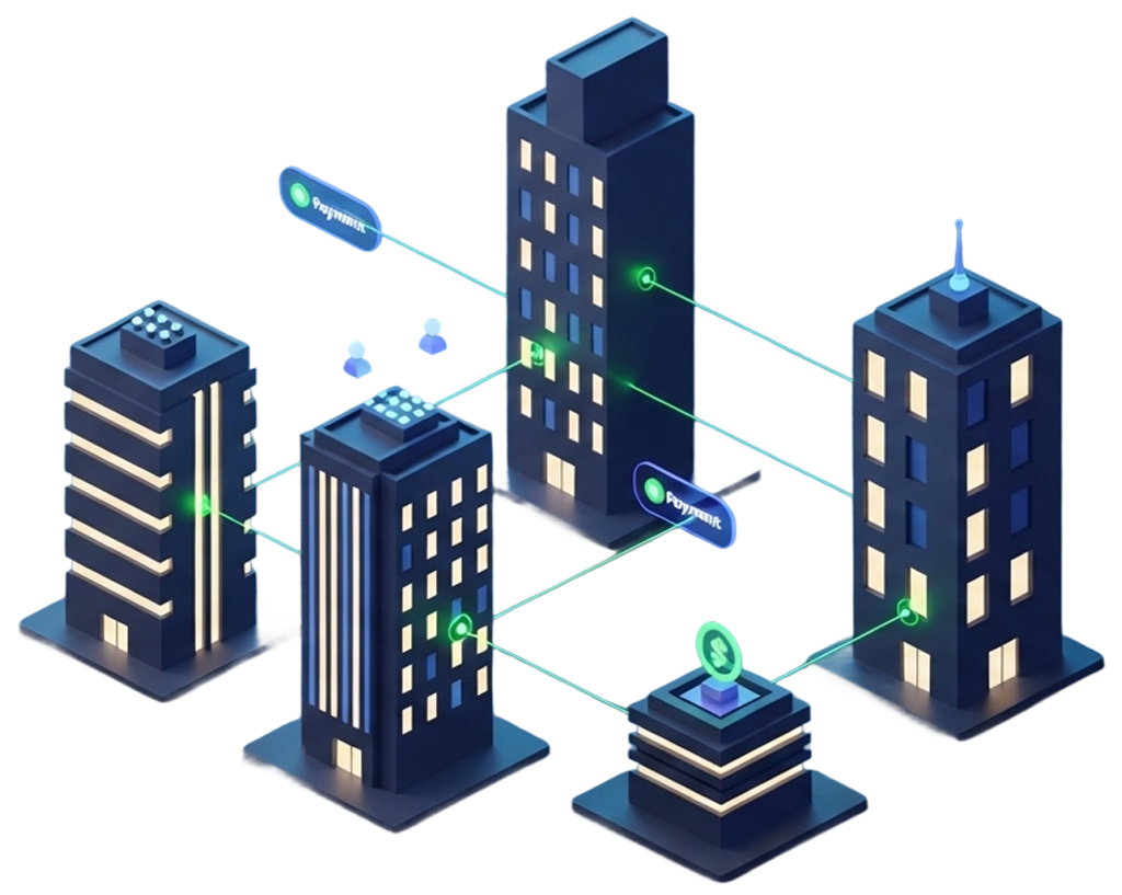 United Gates 3D Isometric Property & Banking Network